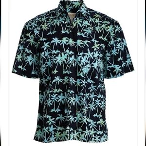 Cool Nights (1415-Aqua) Hawaiian Shirt for Men - Johari West
